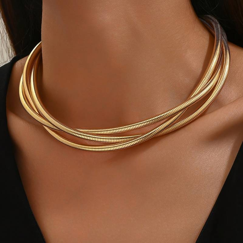 Vintage gelaagde gouden ketting