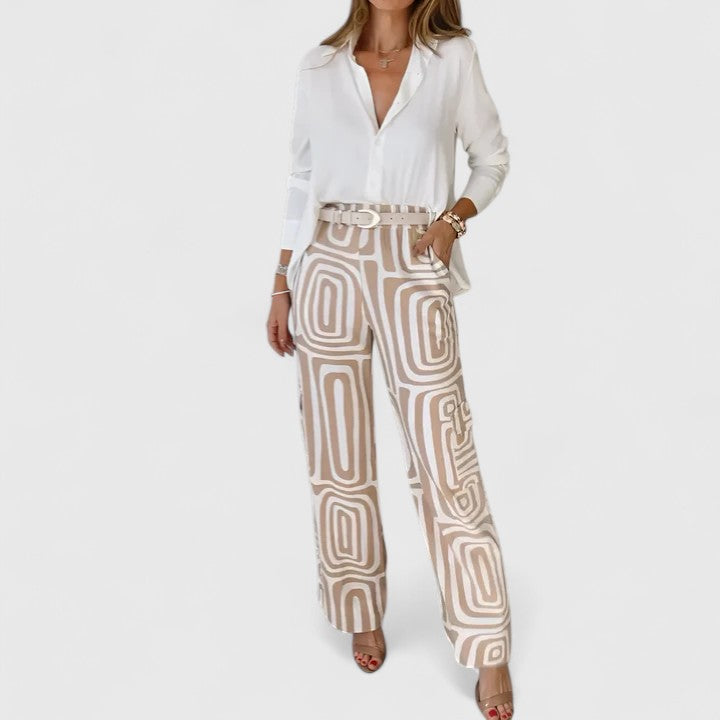 Kira | Elegante tweedelige set (inclusief een ceintuur als cadeau)