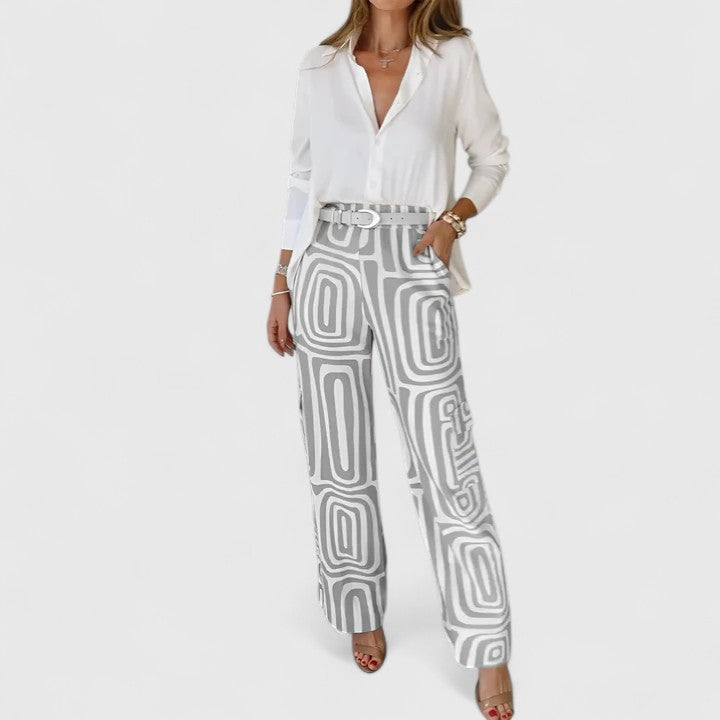 Kira | Elegante tweedelige set (inclusief een ceintuur als cadeau)