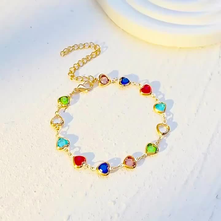 Unieke hartvormige armband