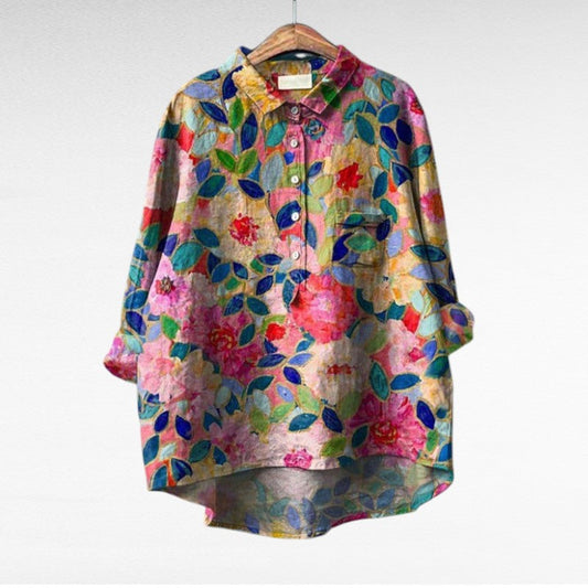 Noa | Klassieke bloemenblouse
