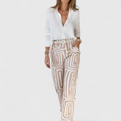 Kira | Elegante tweedelige set (inclusief een ceintuur als cadeau)