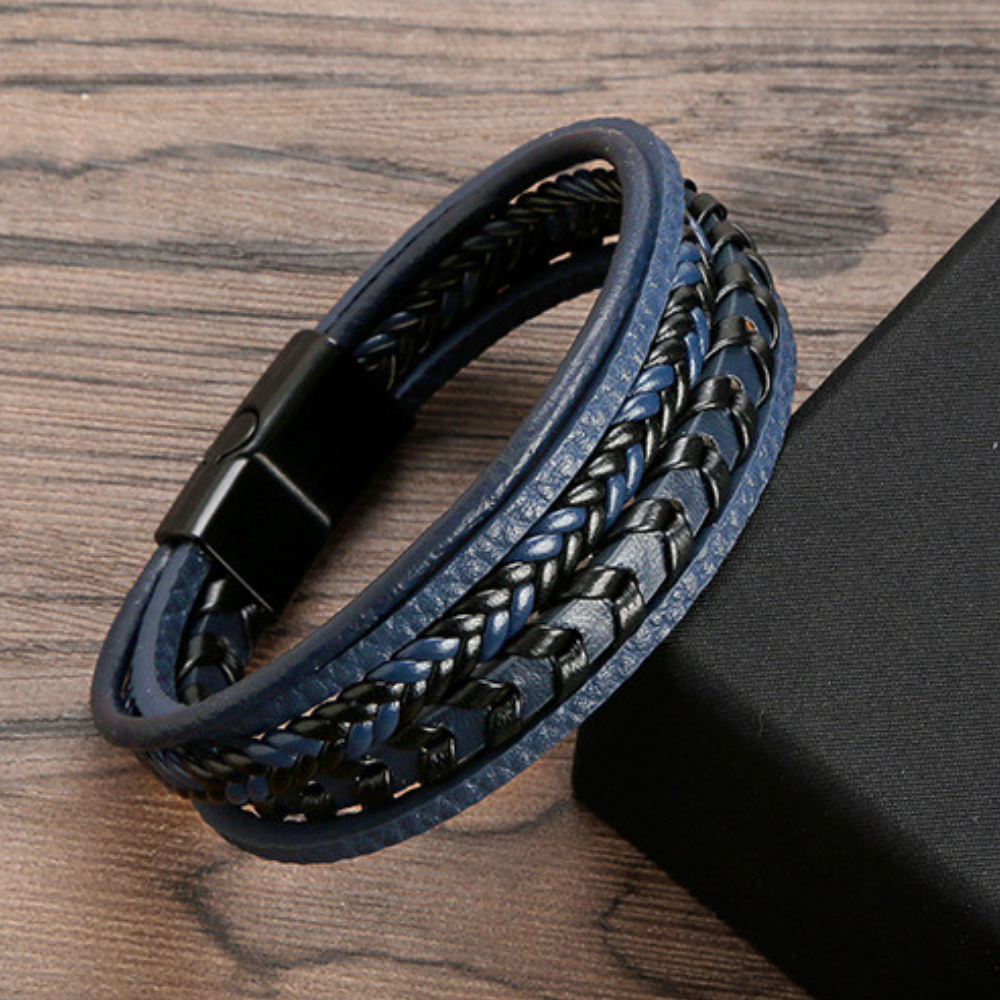 Ragnar™ | Leren gevlochten Viking-armband 1+1 Gratis