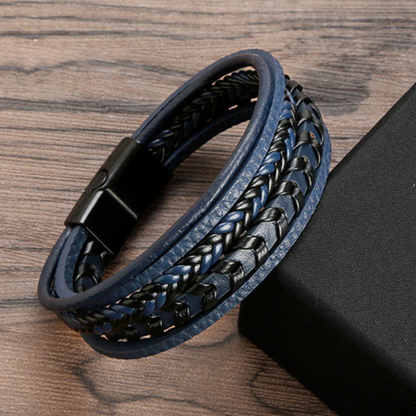 Ragnar™ | Leren gevlochten Viking-armband 1+1 Gratis