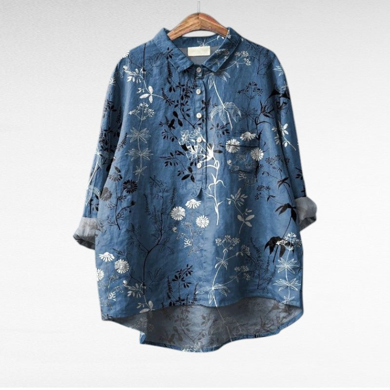 Noa | Klassieke bloemenblouse