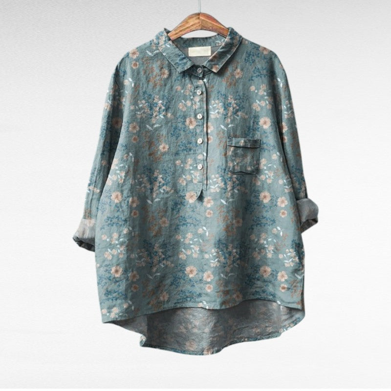 Noa | Klassieke bloemenblouse