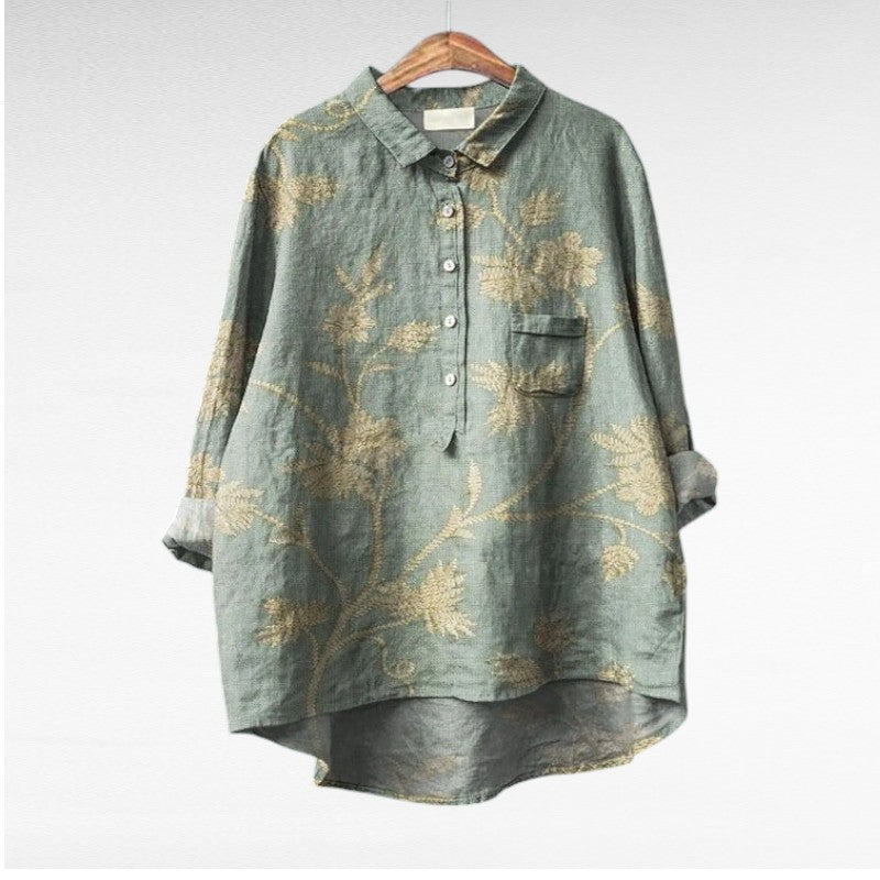 Noa | Klassieke bloemenblouse