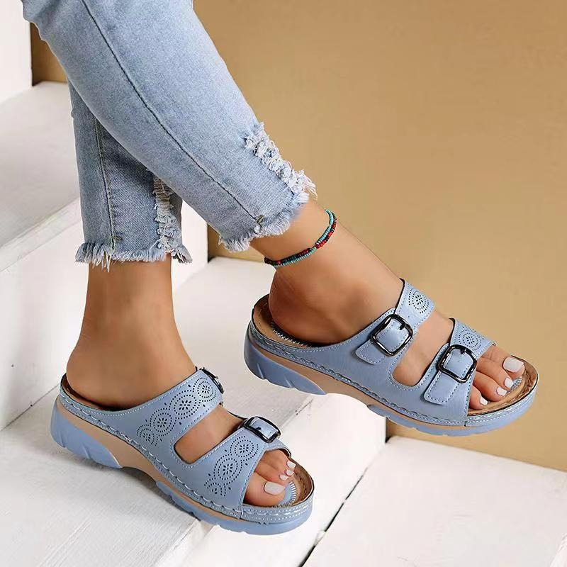 Lovas orthopedische sandalen voor hielspoor, brede voeten en artrose