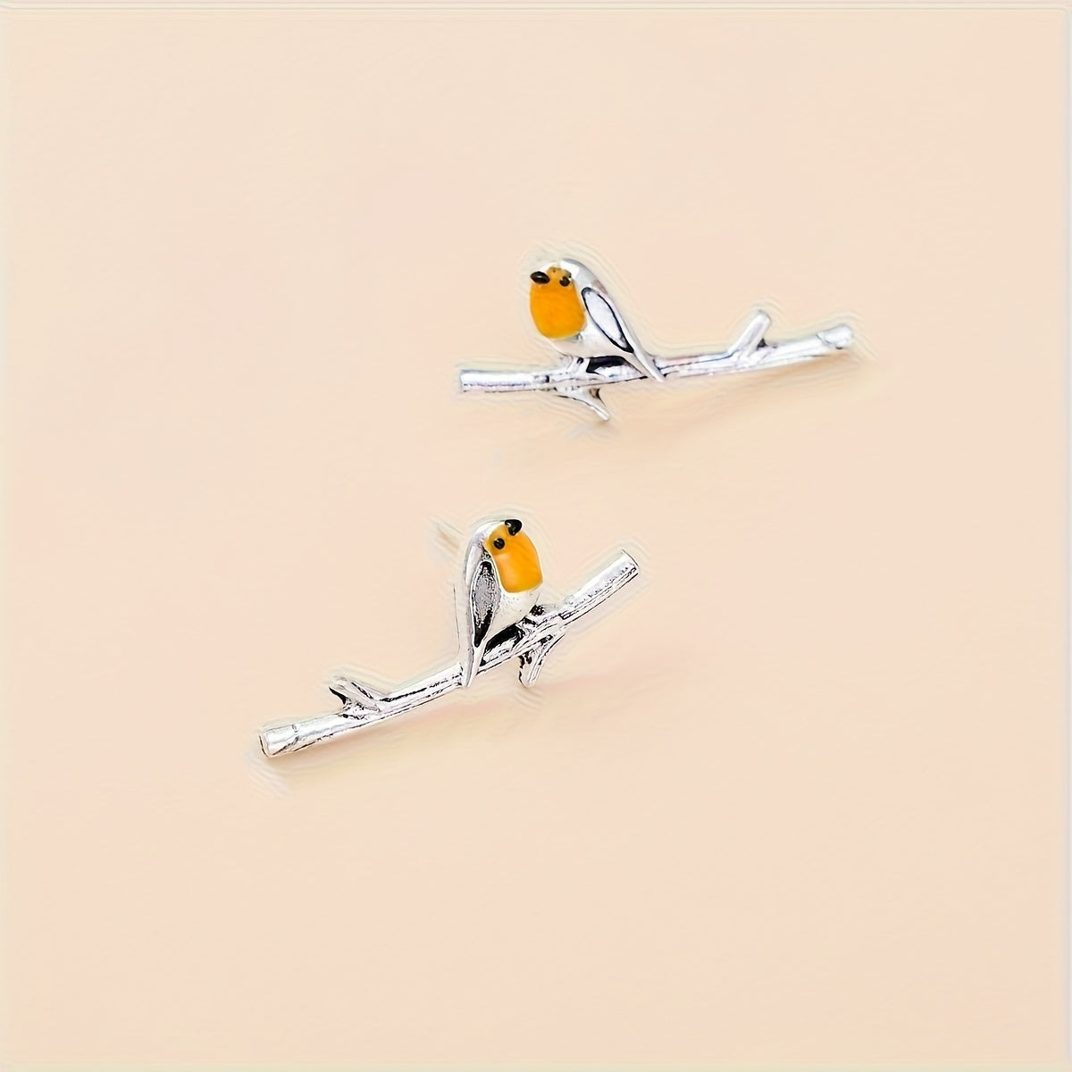 Cartoon vogel oorbellen