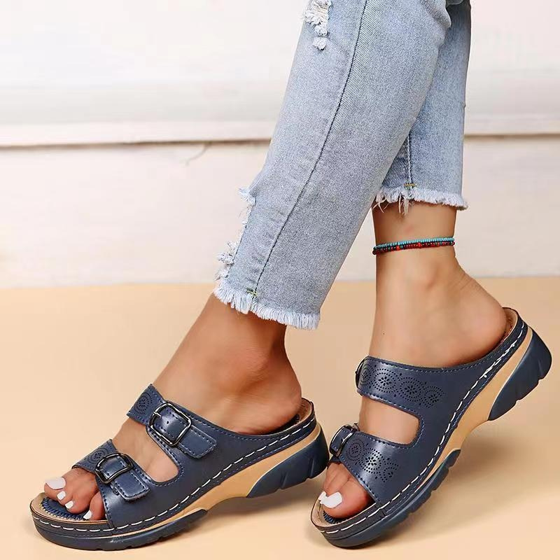 Lovas orthopedische sandalen voor hielspoor, brede voeten en artrose