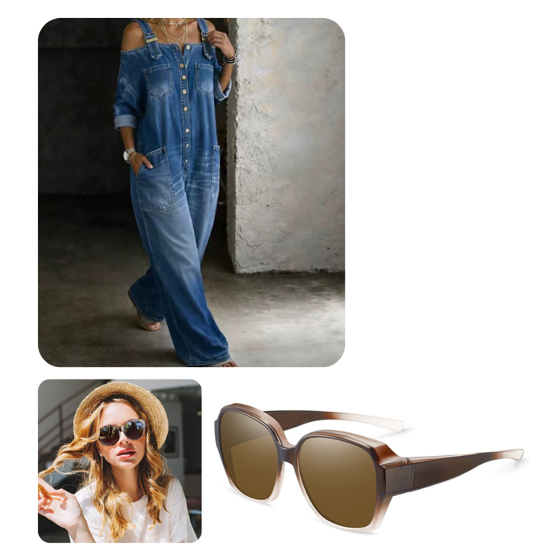 Wijde jumpsuit met wijde pijpen en zakken
