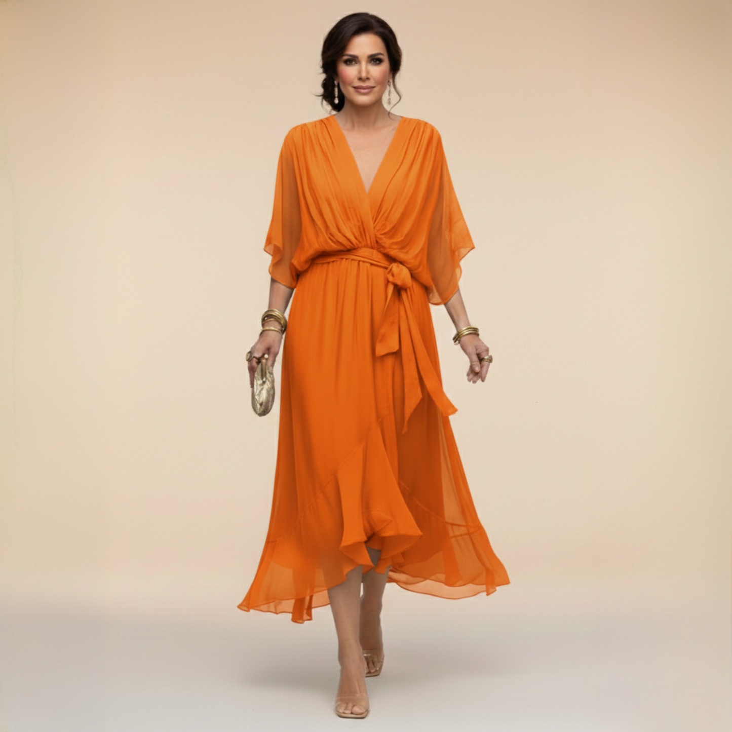 Marta™ | Lichtgewicht transparante jurk met V-hals