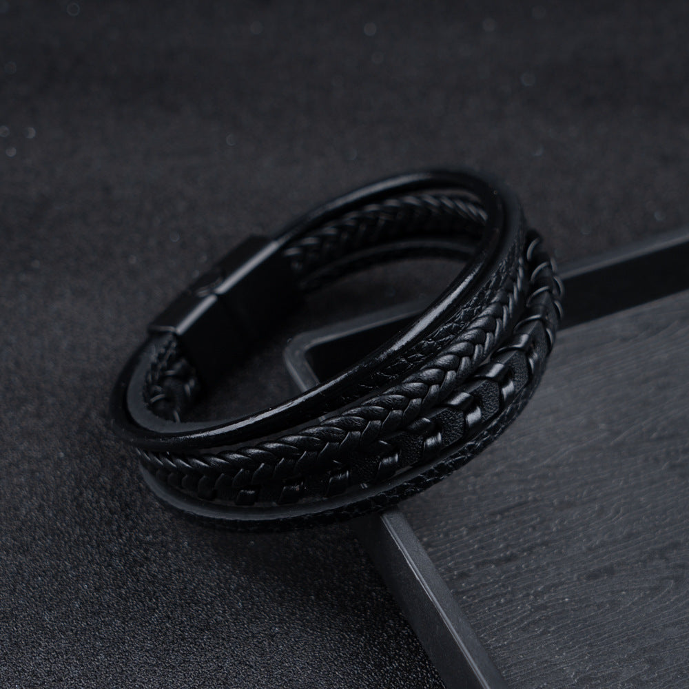 Ragnar™ | Leren gevlochten Viking-armband 1+1 Gratis