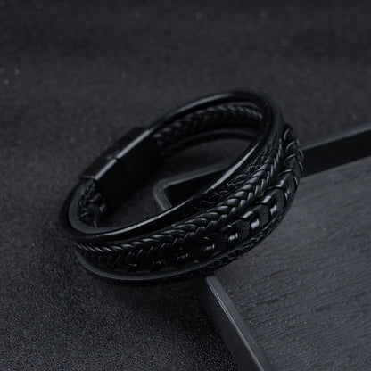 Ragnar™ | Leren gevlochten Viking-armband 1+1 Gratis