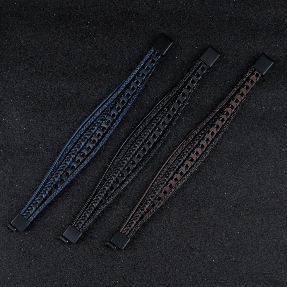Ragnar™ | Leren gevlochten Viking-armband 1+1 Gratis