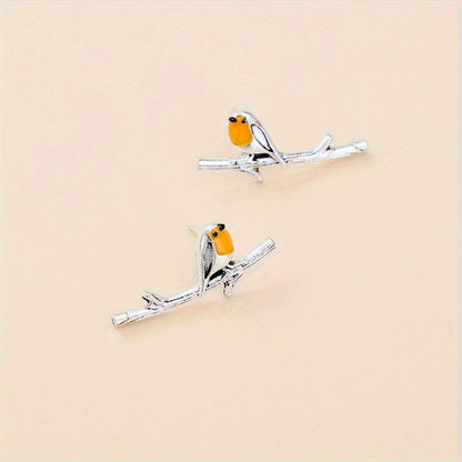 Cartoon vogel oorbellen