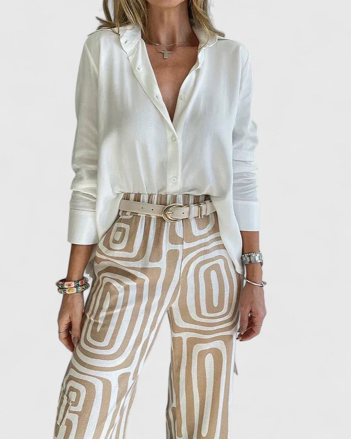 Kira | Elegante tweedelige set (inclusief een ceintuur als cadeau)