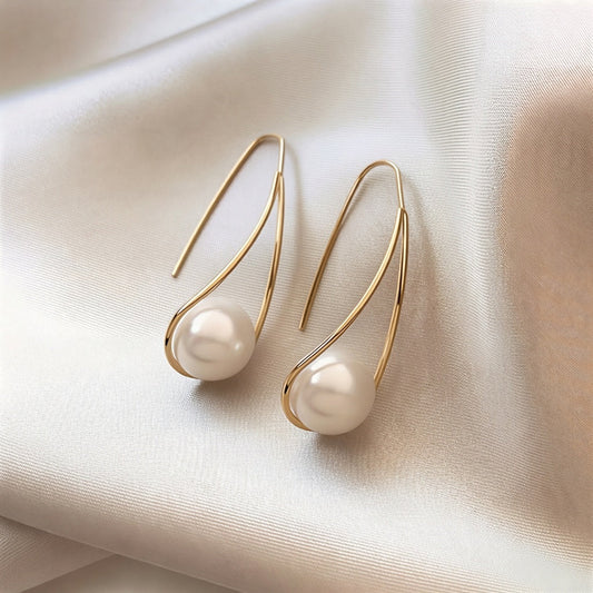 Elegante mystieke parel oorbellen