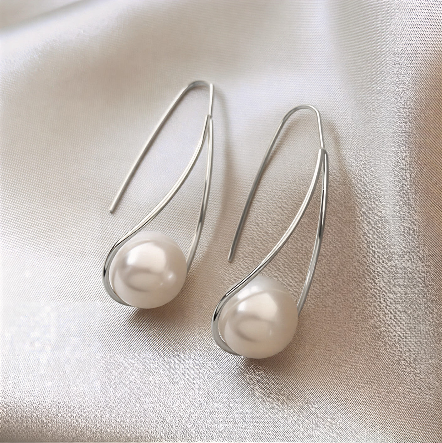 Elegante mystieke parel oorbellen