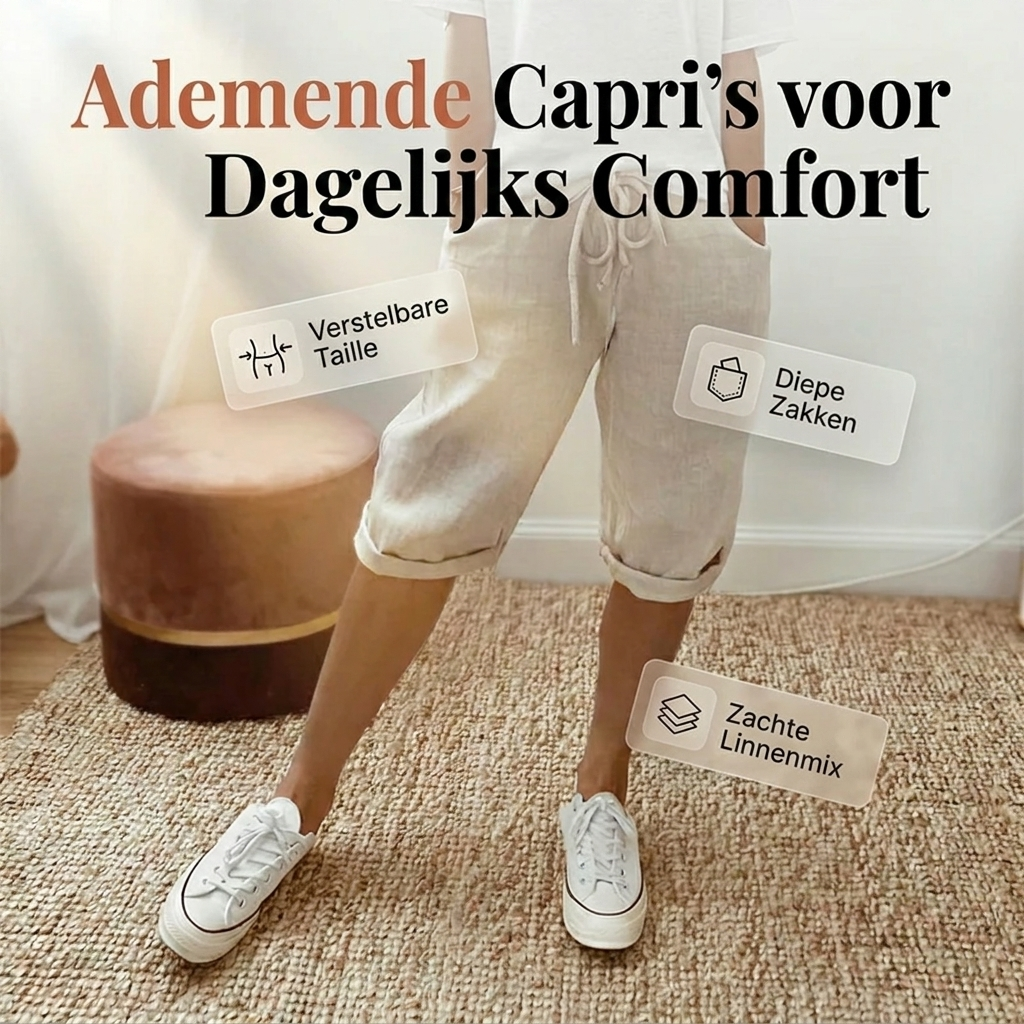 Lieke | Katoen-linnen damesshort 1+1 Gratis