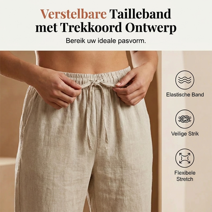 Lieke | Katoen-linnen damesshort