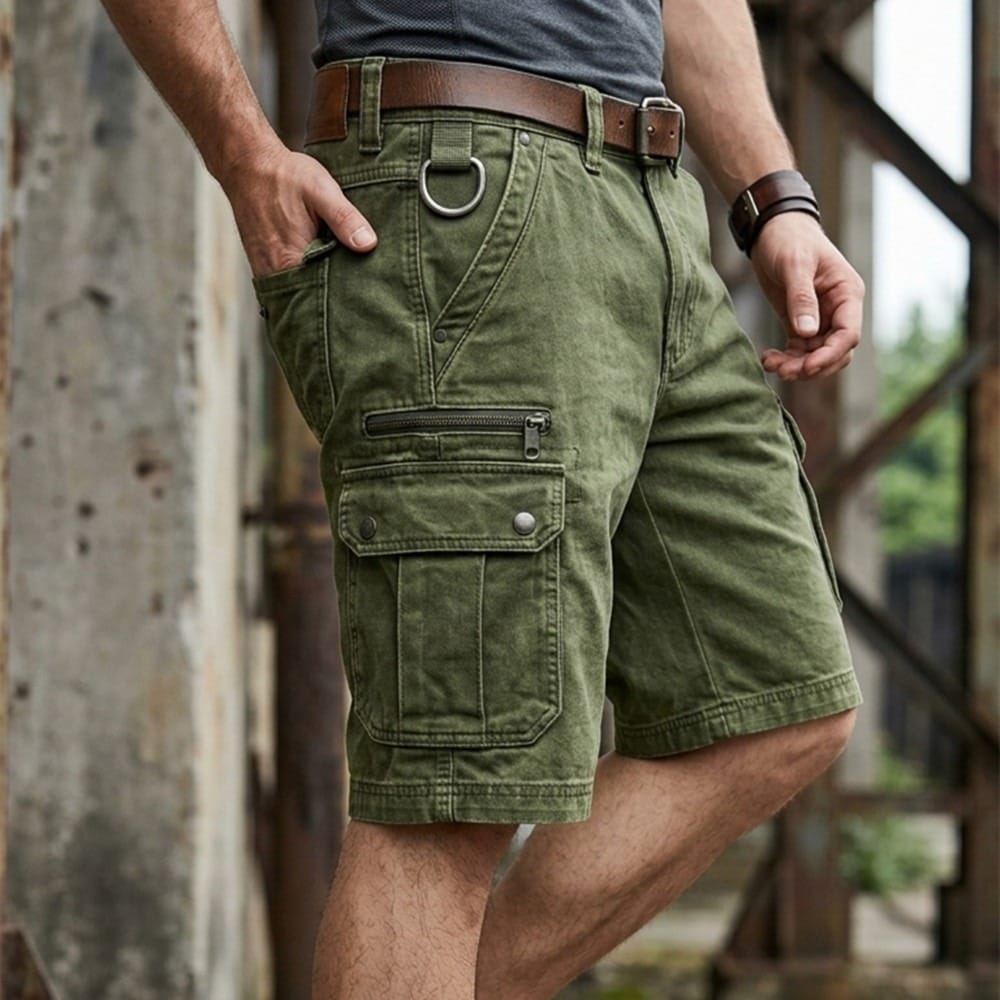Beeckhoven™ | Functionele denim cargoshort