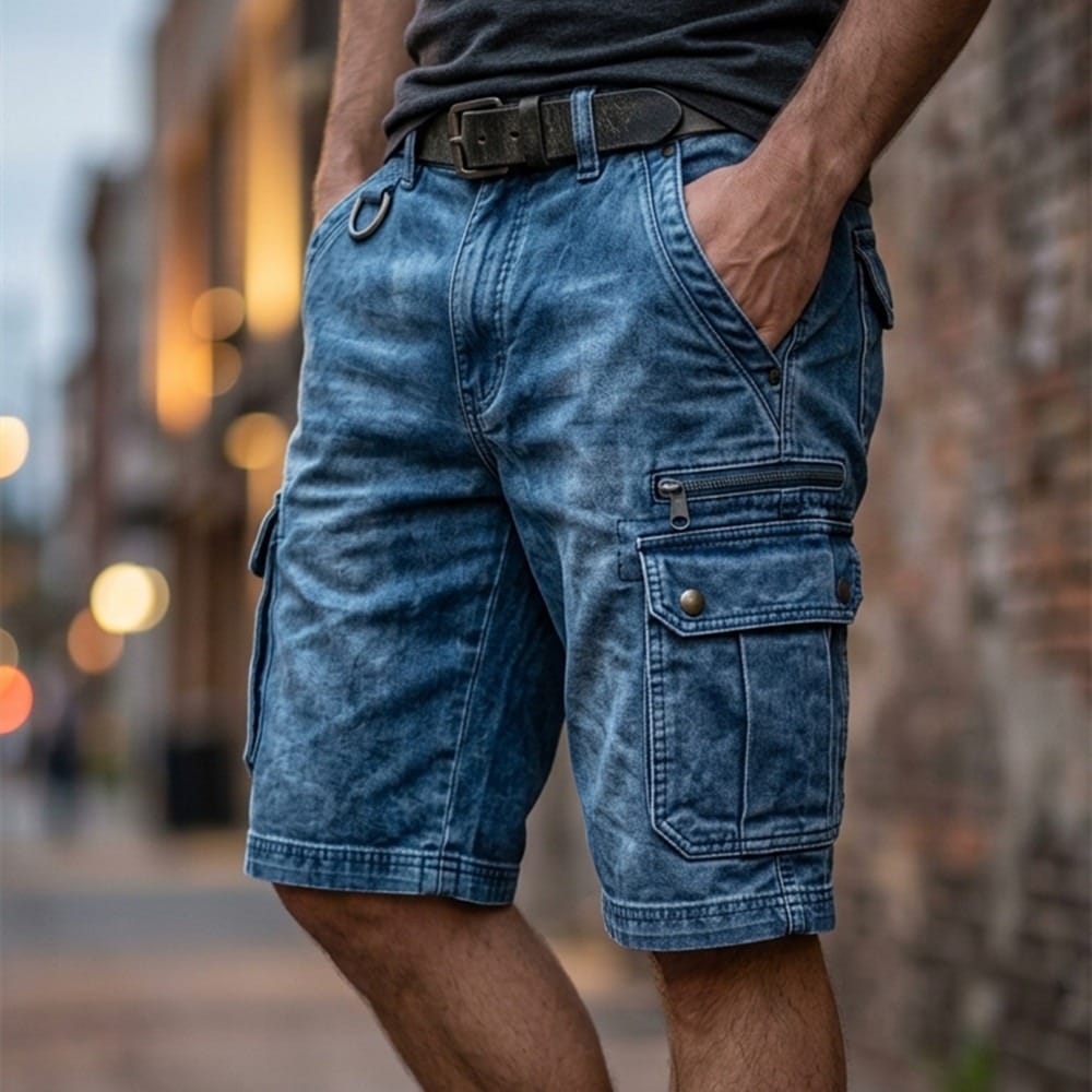 Beeckhoven™ | Functionele denim cargoshort