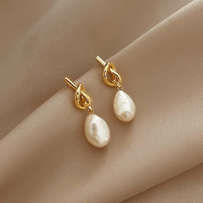 Knoopparel elegantie oorbellen