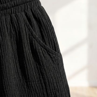 Damesshort met elastische tailleband, ademend en makkelijk te combineren