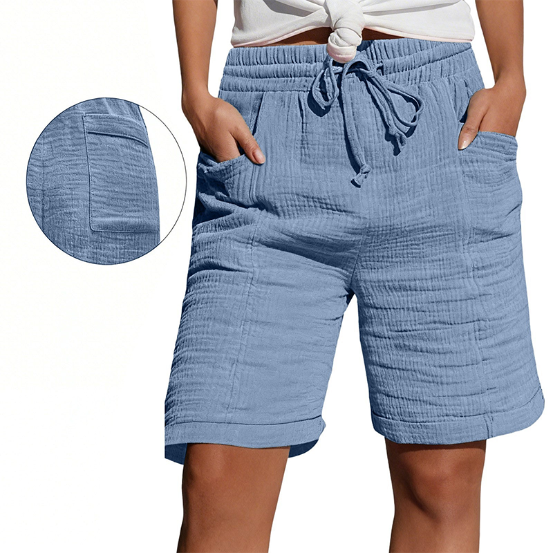 Damesshort met elastische tailleband, ademend en makkelijk te combineren