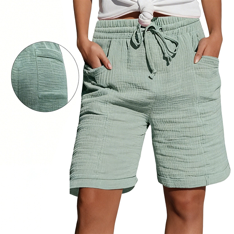 Damesshort met elastische tailleband, ademend en makkelijk te combineren